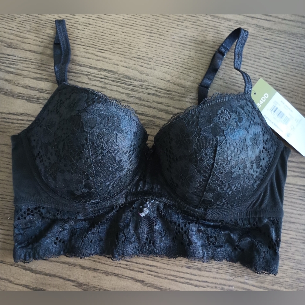 Adored by Adore Me Payal Longline Underwire Lace Demi Cup Bra Various Size - Picture 7 of 14